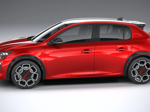 Peugeot E-208 GTI 2026 Modelo 3D