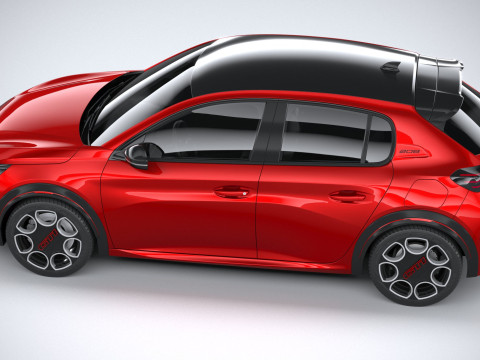 Peugeot E-208 GTI 2026 3D Модель