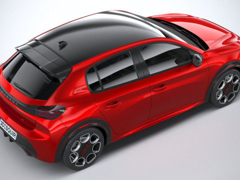 Peugeot E-208 GTI 2026 3D Модель