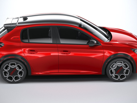 Peugeot E-208 GTI 2026 3D Модель