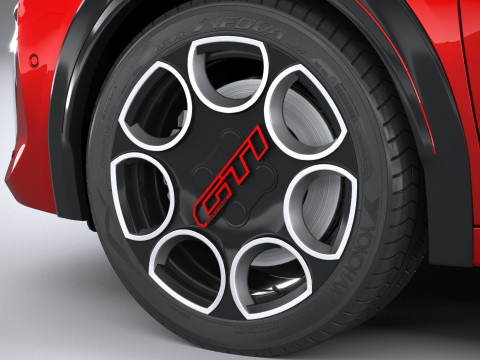 Peugeot E-208 GTI 2026 3D Модель