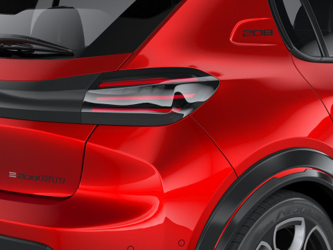 Peugeot E-208 GTI 2026 3D Модель