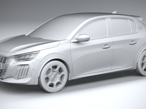 Peugeot E-208 GTI 2026 3D Модель