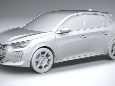 Peugeot E-208 GTI 2026 Modelo 3D