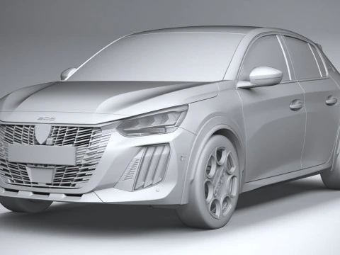 Peugeot E-208 GTI 2026 Modelo 3D
