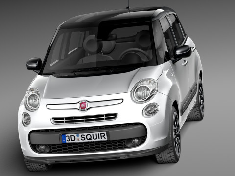 Fiat 500L 2013 3D मॉडल