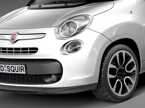 Fiat 500L 2013 3D Model