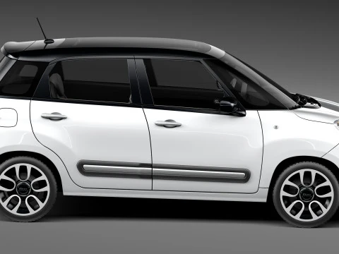 Fiat 500L 2013 3D Model