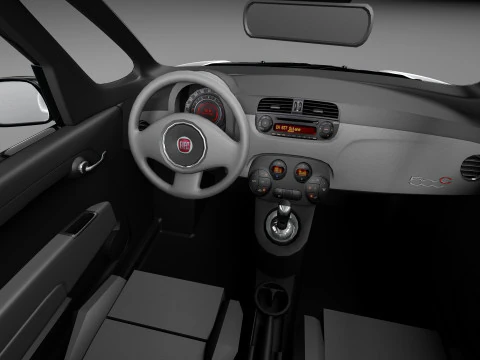 Fiat 500L 2013 3D Model