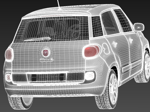 Fiat 500L 2013 3D मॉडल