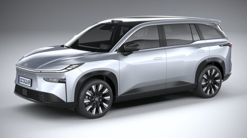 Toyota BZ3X 2026 Modelo 3D .c4d .max .obj .3ds .fbx .stl .blend