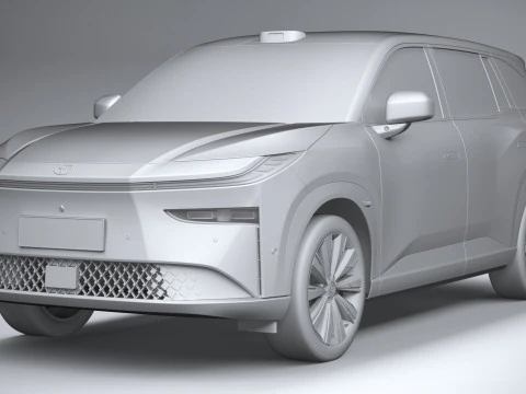 Toyota BZ3X 2026 3D Model
