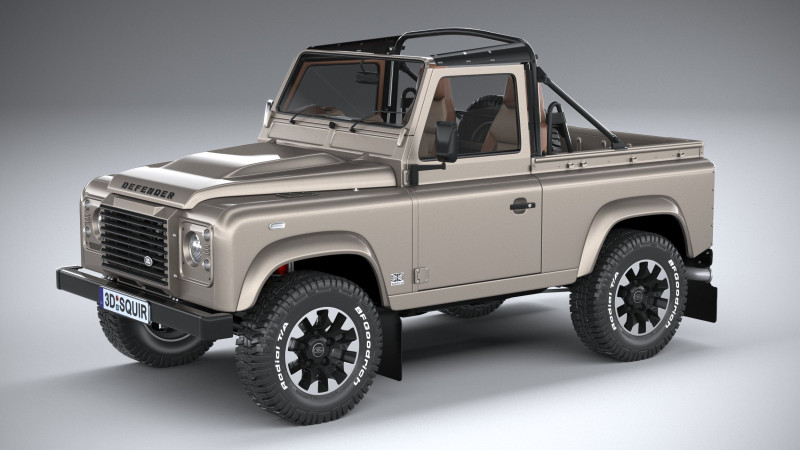 Land Rover Defender Classic V8 Soft Top 2025 Modèle 3D .c4d .max .obj .3ds .fbx .stl .blend