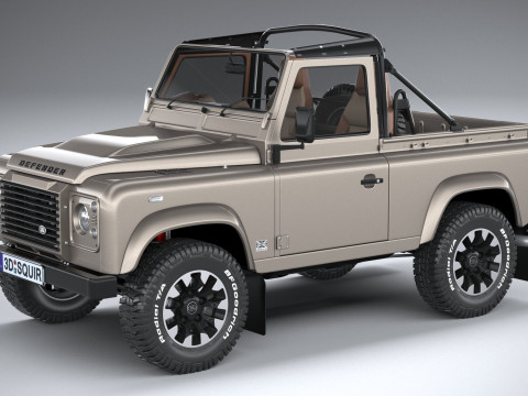 Land Rover Defender Classic V8 Soft Top 2025 3D Model