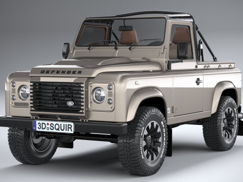 Land Rover Defender Classic V8 Soft Top 2025 Modèle 3D