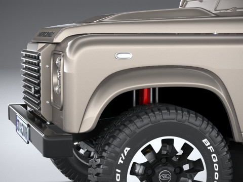 Land Rover Defender Classic V8 Soft Top 2025 Modèle 3D
