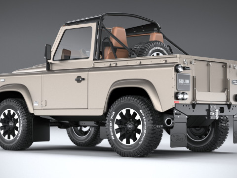 Land Rover Defender Classic V8 Soft Top 2025 Modèle 3D