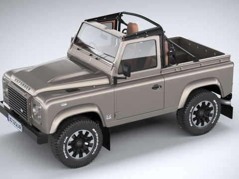 Land Rover Defender Classic V8 Soft Top 2025 Modèle 3D