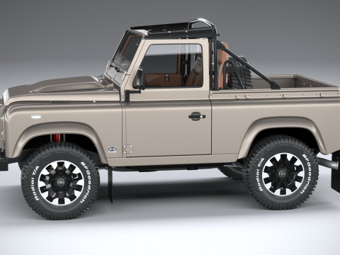 Land Rover Defender Classic V8 Soft Top 2025 Modèle 3D