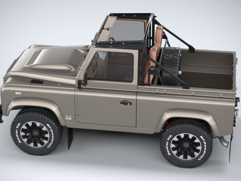 Land Rover Defender Classic V8 Soft Top 2025 Modèle 3D