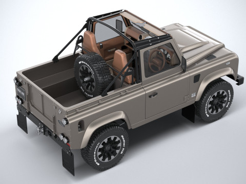 Land Rover Defender Classic V8 Soft Top 2025 Modèle 3D