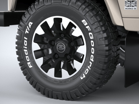 Land Rover Defender Classic V8 Soft Top 2025 Modèle 3D