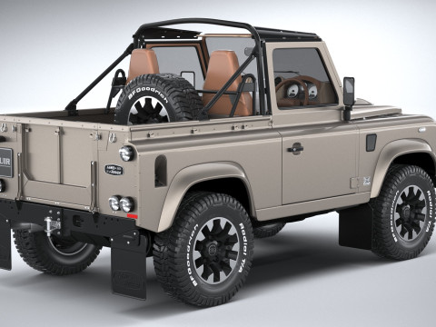 Land Rover Defender Classic V8 Soft Top 2025 Modèle 3D