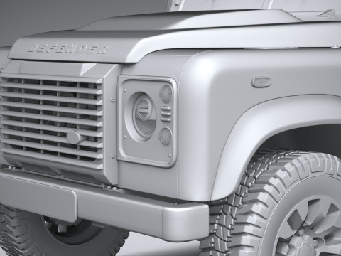 Land Rover Defender Classic V8 Soft Top 2025 Modèle 3D