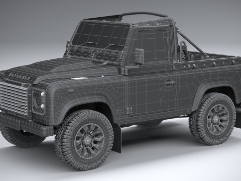 Land Rover Defender Classic V8 Soft Top 2025 Modèle 3D