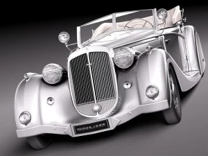 Horch 853a Voll Ruhrbeck Sport Cabriolet 1937 Modelo 3D
