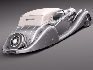 Horch 853a Voll Ruhrbeck Sport Cabriolet 1937 3D Model