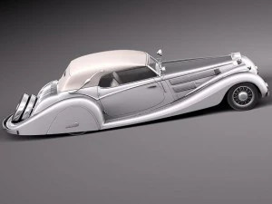 Horch 853a Voll Ruhrbeck Sport Cabriolet 1937 Modelo 3D
