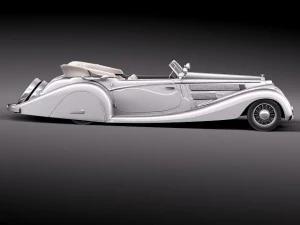 Horch 853a Voll Ruhrbeck Sport Cabriolet 1937 Modelo 3D