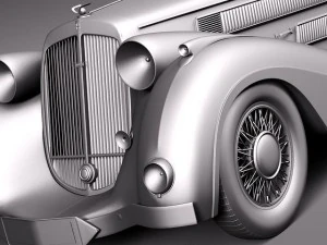 Horch 853a Voll Ruhrbeck Sport Cabriolet 1937 Modelo 3D