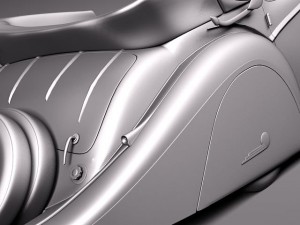 Horch 853a Voll Ruhrbeck Sport Cabriolet 1937 3D Model