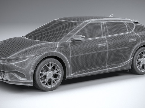 Kia EV6 GT 2025 3D-Modell