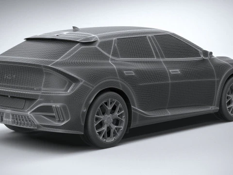 Kia EV6 GT 2025 3D Model