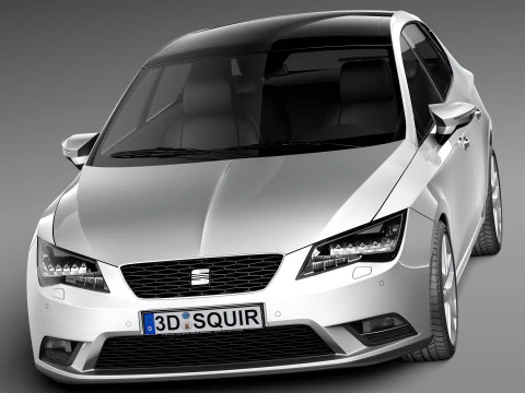 Seat Leon 2013 3D Model