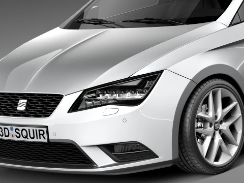 Seat Leon 2013 3D Model