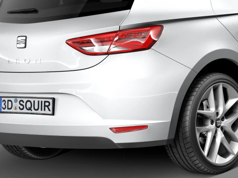 Seat Leon 2013 3D Model