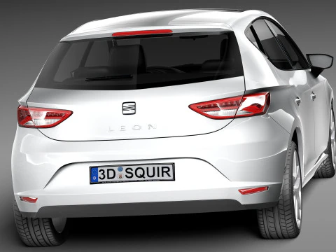Seat Leon 2013 3D Model