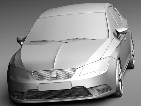 Seat Leon 2013 3D Model