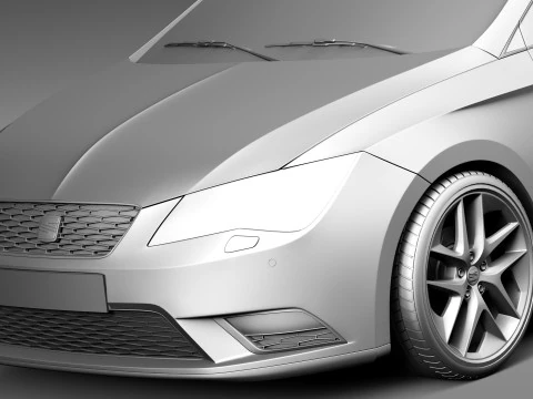 Seat Leon 2013 3D Model