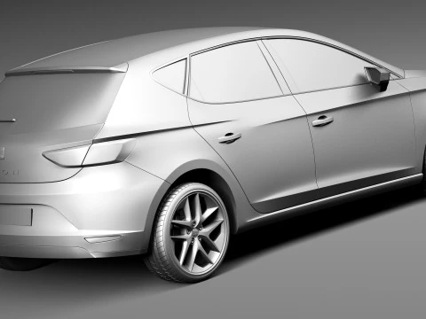 Seat Leon 2013 3D Model