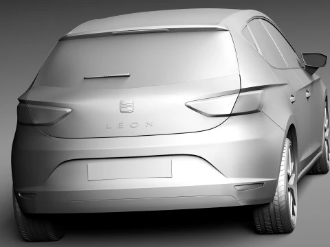 Seat Leon 2013 3D Model
