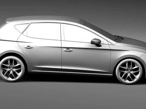 Seat Leon 2013 3D Model