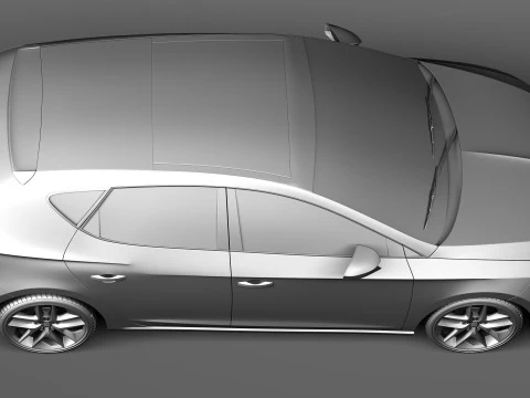 Seat Leon 2013 3D Model