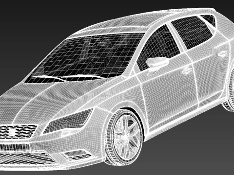 Seat Leon 2013 3D Model