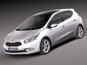 Kia Ceed 5-door 2012 3Dモデル