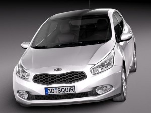 Kia Ceed 5-door 2012 Model 3D